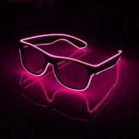 Óculos com Led Neon Restart - Rosa - 3