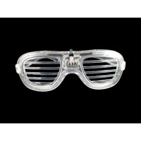 Óculos com Led Persiana - Transparente