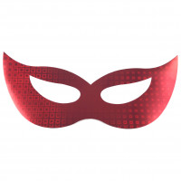 Máscara Holográfica Gatinha com 12 8800 - Vermelho