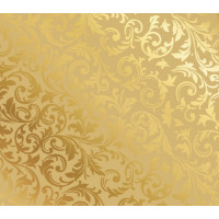 Saco para Presente Metalizado 50x70 cm  -Arabesco Ouro