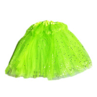 Saia Tule com Glitter 40 cm - Verde Limão
