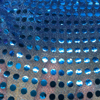 Tecido Paetê 1,13 x 1 m - Azul Royal