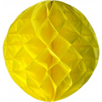 Enfeite Bola de Papel  Colmeia - Amarelo