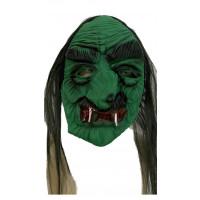 Máscara Halloween Látex - Bruxa Verde