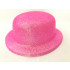 Chapéu Coquinho Transparente com Glitter - Rosa Pink