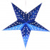 Luminária Estrela Holográfica 40 cm - Azul Royal