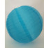 Luminária Oriental Tecido 30 cm - Azul Turquesa
