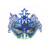 Máscara Veneziana Reggi - Azul Royal