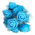 Mini Flor de Eva com 144 Azul Turquesa