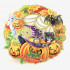 Painel Feliz Halloween  37 X 40 Cm - Abóboras