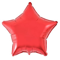 Balão Estrela 12" 30 Cm Metalizado - Vermelho