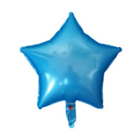 Balão Estrela Neon 18" 45 Cm Metalizado - Azul