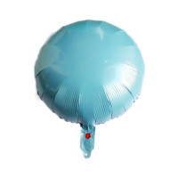 Balão Redondo 18" 46 cm Metalizado - Azul Claro