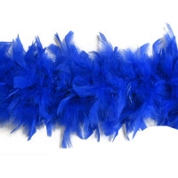 Boá De Penas Super Luxo - Azul Royal