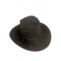 Chapéu Cowboy Camurça - Marrom Escuro