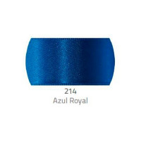 Fita Cetim 7 mm X 1 m - 214 Azul Royal