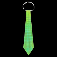 Gravata Holográfica com 12 - Verde Bandeira