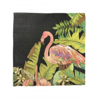 Guardanapo Decorado 17 x 17 com 20 - Preto Flamingo