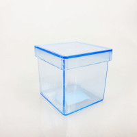 Lembrancinha Caixa Acrilica 5x5 cm Azul
