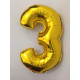 Balão Metalizado Número 25" 70 cm - Dourado - 5
