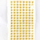 Cartela Meia Pérola Metalizada com 120 - Dourado