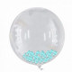 Confete para Decoração de Balões - Azul Bebê - 1