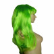 Peruca Longa Lisa com Franja 60 cm - Verde- 1