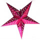  Luminária Estrela Holográfica 60 cm - Rosa Pink - 1