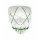Máscara sem Face Branca com Led - Verde - 1
