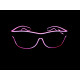 Óculos com Led Neon Restart - Rosa - 2
