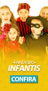Fantasia Arlequina Infantil - NaMega Festas